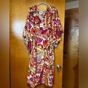 She Street Vibrant Boho Midi Dress